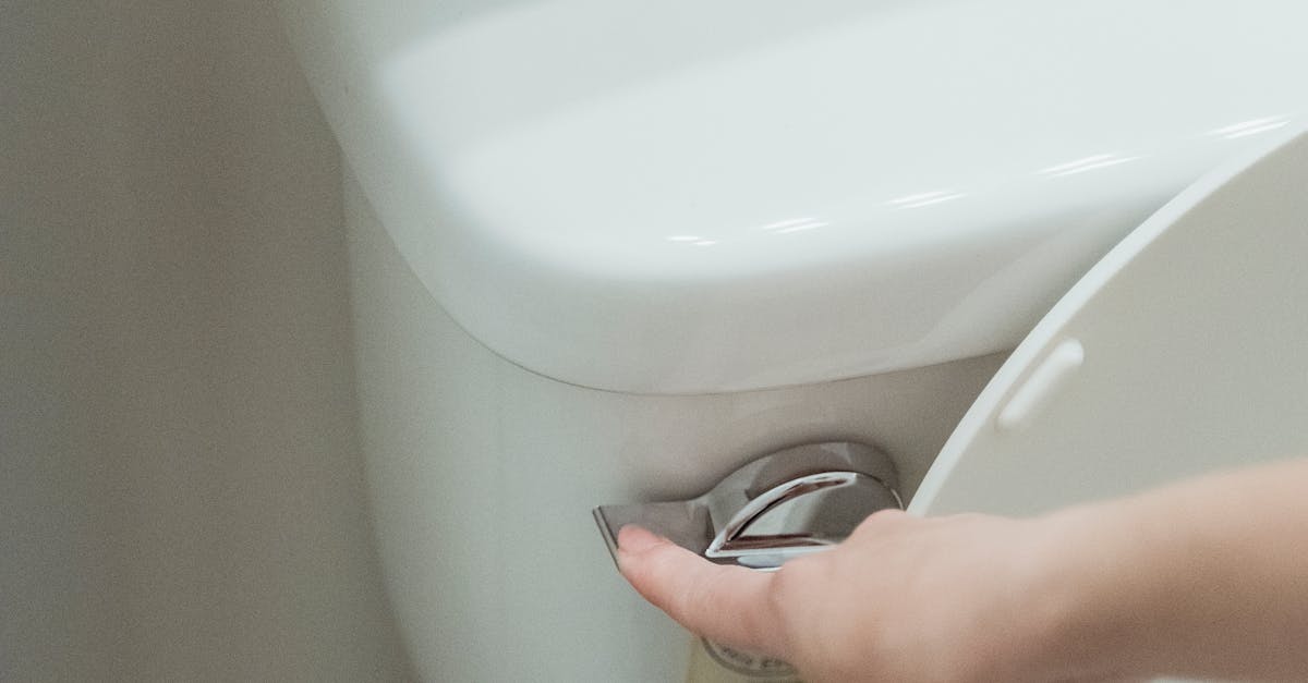 Plumber repairing running or leaking toilet